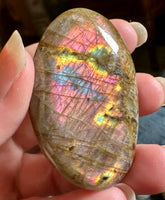 Flashy Labradorite Palm Stones