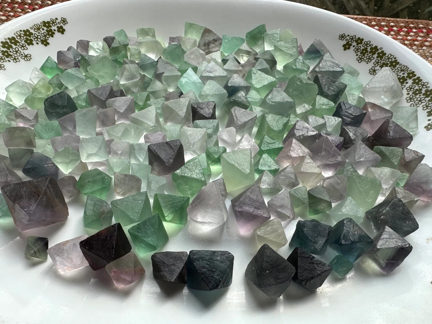 Colorful Fluorite Octahedrons