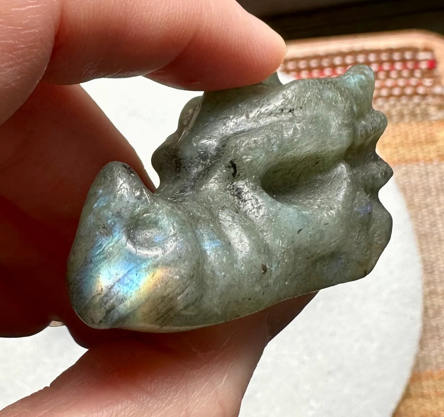 Labradorite Dragon Head Carvings – Gems & Minerals Rock Shop