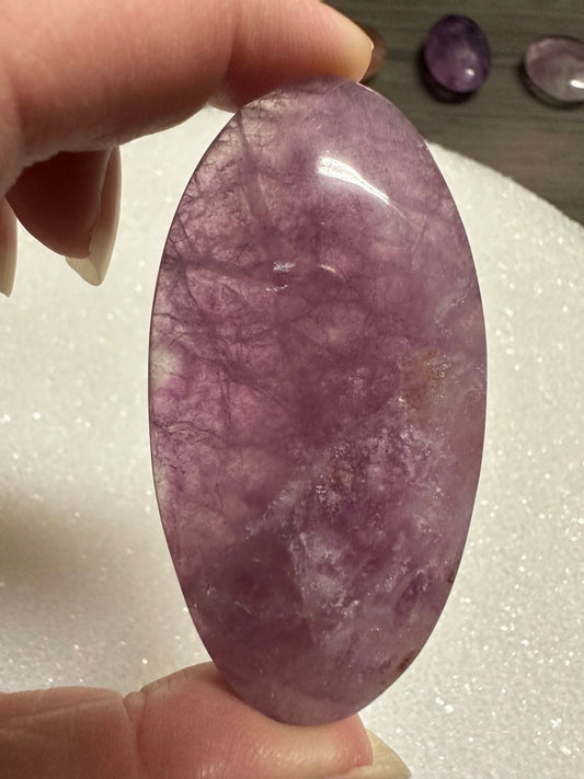 Fluorite Palm Stone #9