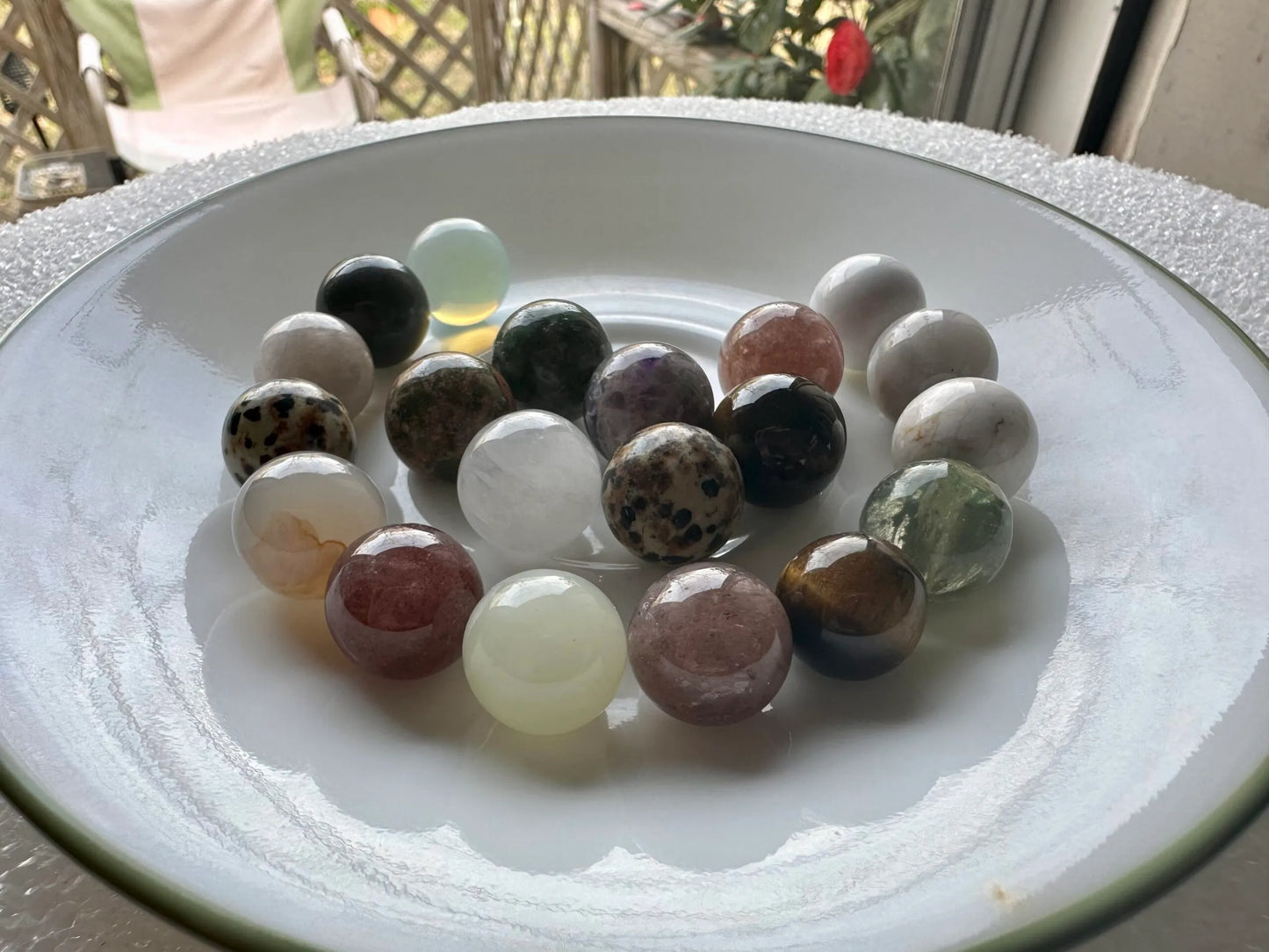 Gemstone Mini Spheres 10-12mm Avg