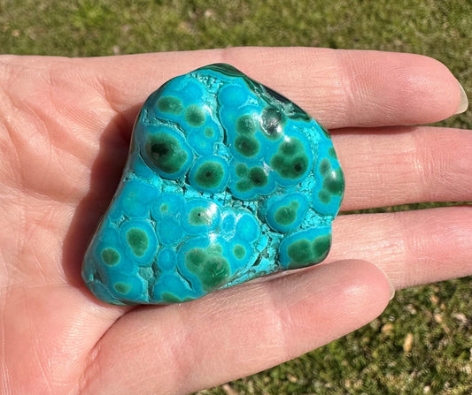 Polished Malachite, Chrysocolla Freeform #3 Zaire, Africa