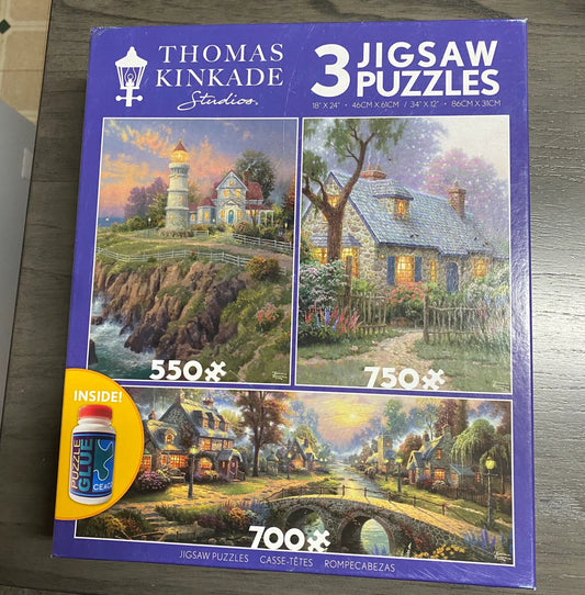 Thomas Kinkade Puzzle (3 to box)