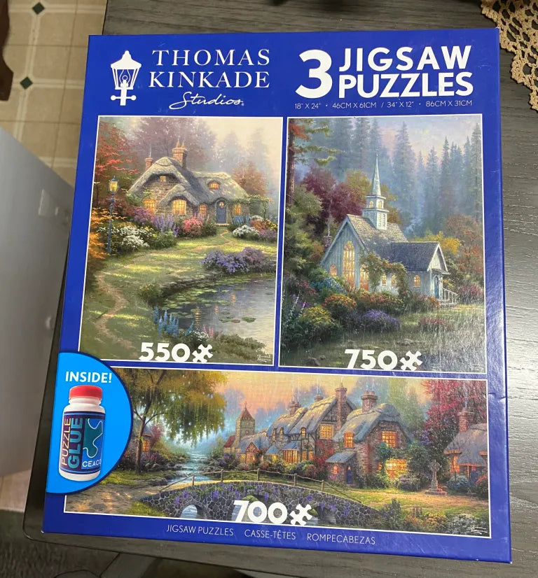 Thomas Kinkade Puzzle (3 to box)