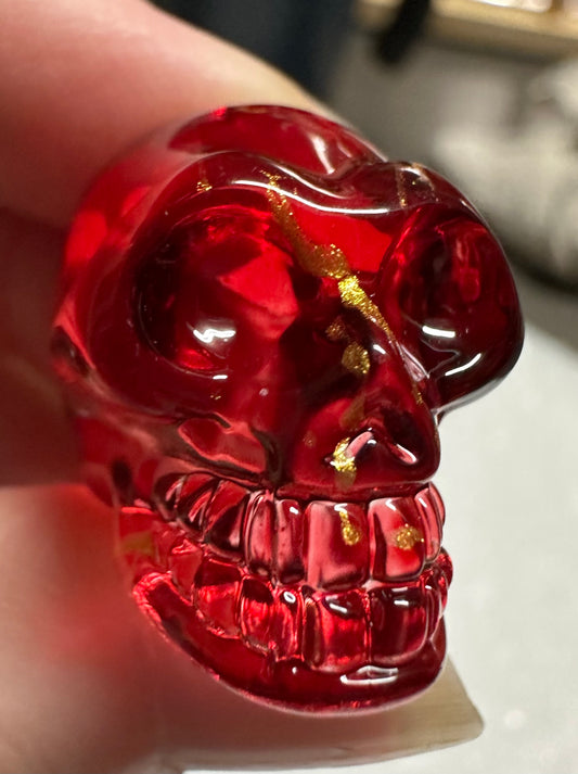 Mini Hand Carved Skull #7