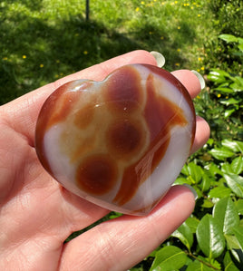 Carnelian Heart Palm Stone #2