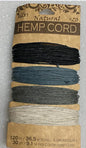 Natural Hemp Cord 4 Shades