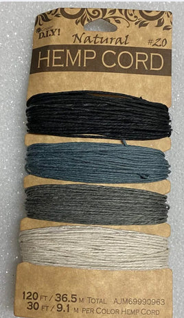 Natural Hemp Cord 4 Shades