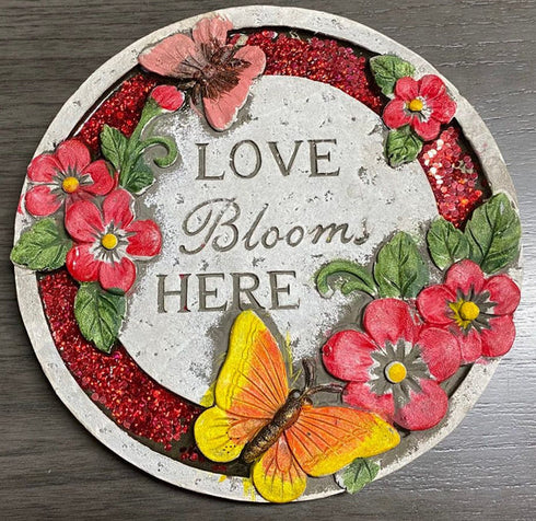 “Love Blooms Here” Stepping Stone