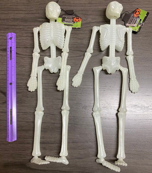 Set of (2) Plastic Skeletons New