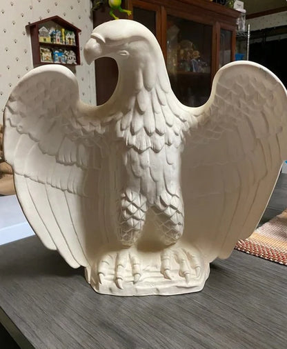 Large Ceramic Bisque Eagle