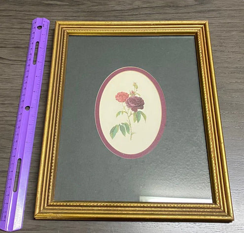 Framed Floral Matted Print