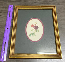 Framed Floral Matted Print