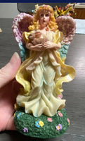 Angel with Bunny Figurine