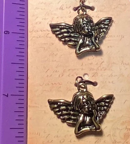 Angel/Cherub Pendant Set of (2)