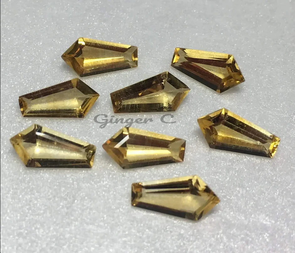 Citrine 10x5mm Tie/Coffin Cut