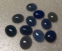 Blue Agate 12x10mm Oval (dyed)