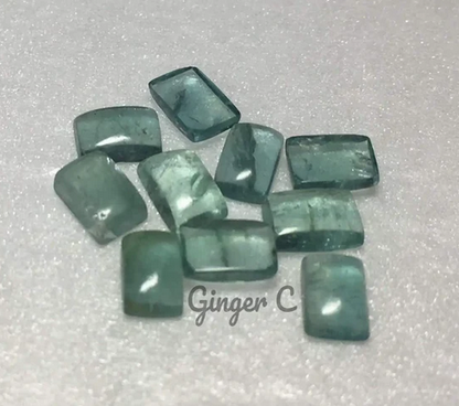 Chrome Fluorite 5x3mm Octagon Cab