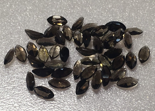 Marquise Smokey 6x3mm Quartz