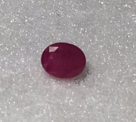 Ruby 5x4mm Oval .60ct