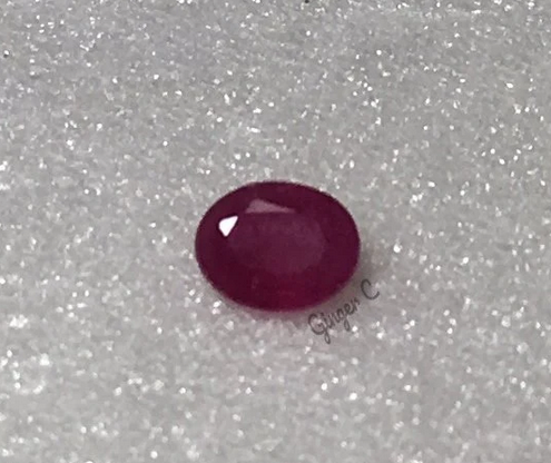 Ruby 5x4mm Oval .45ct