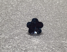 Lab Created Blue Topaz 7mm Flower shape 1.30ct