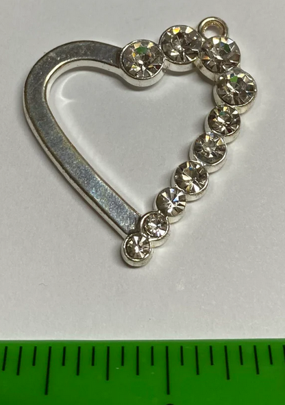 Silvertone Heart Pendant