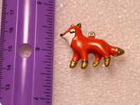 Metal/Enamel Fox Pendant