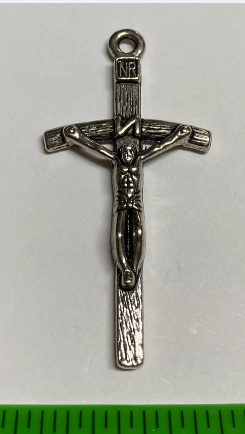 Silvertone Cross Pendant