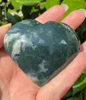 Moss Agate Heart #5