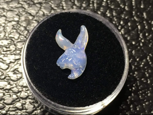 Carved Opal Rabbit 15x8mm 1.6ct