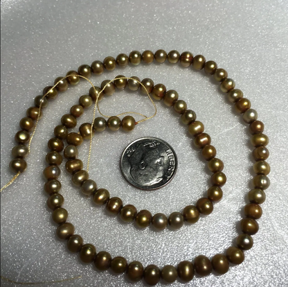 Bronze Freshwater Pearl Strand #5