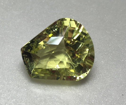 Fancy Checker Prasiolite 20x18mm 28.70ct