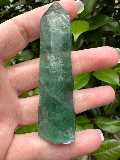 Green Fluorite Obelisk Tower #7