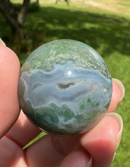 Moss Agate Sphere #21