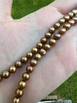 Bronze Freshwater Pearl Strand #4