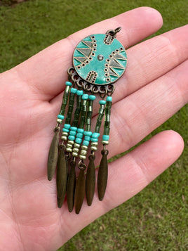 Beaded Tassel Pendant