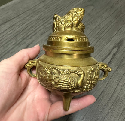 Vintage Brass Incense Burner