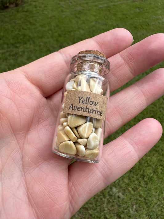 Yellow Aventurine Chips In Bottle