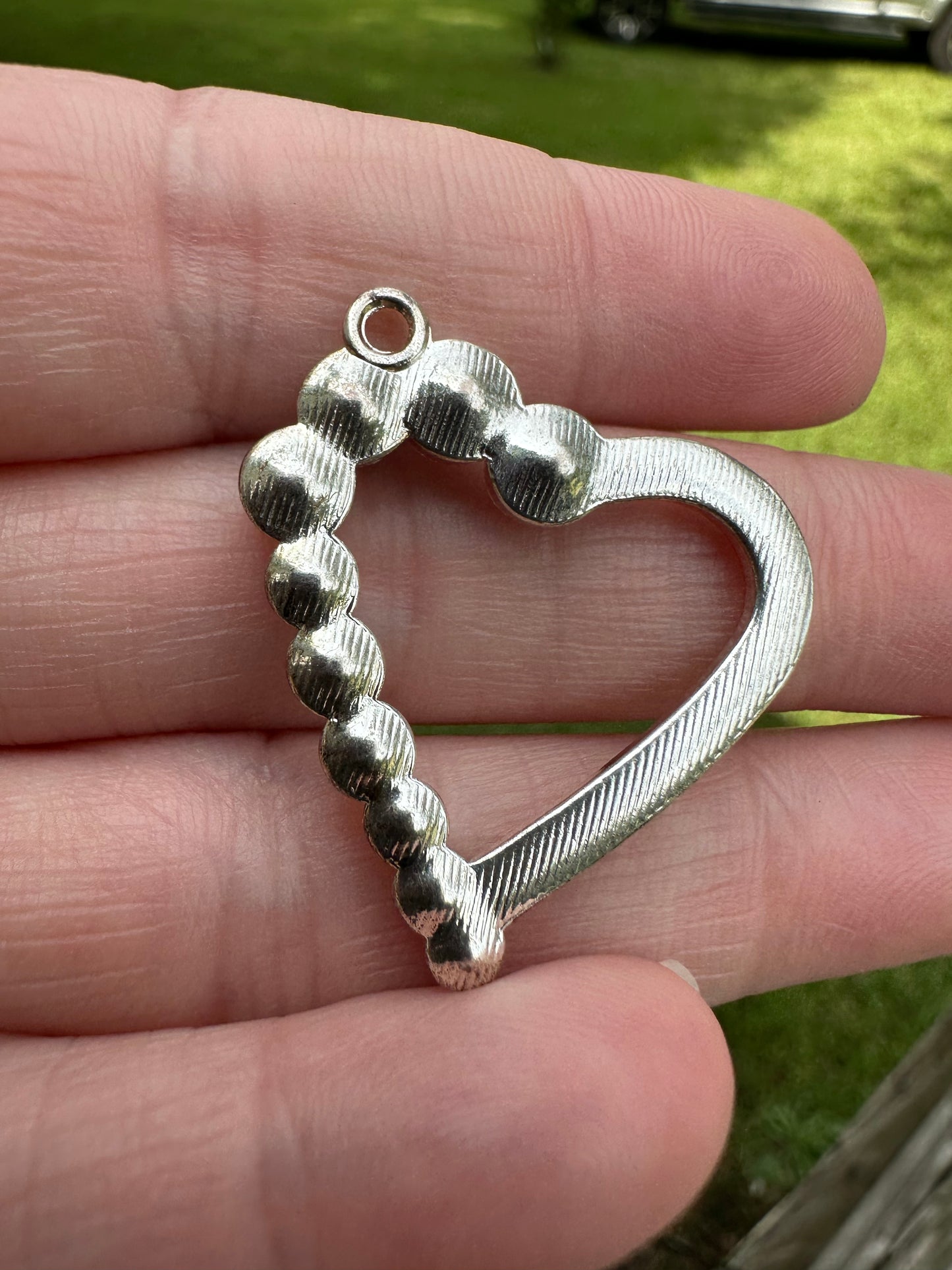 Silvertone Heart Pendant