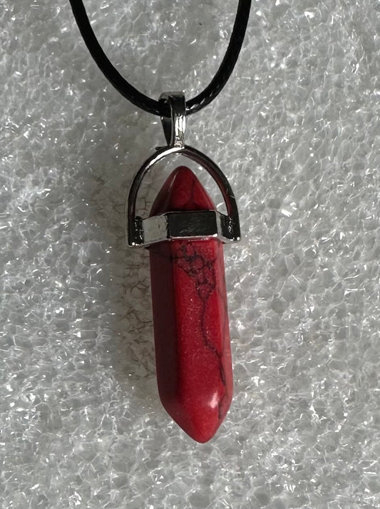 Bullet Pendant with Cord Necklace #28