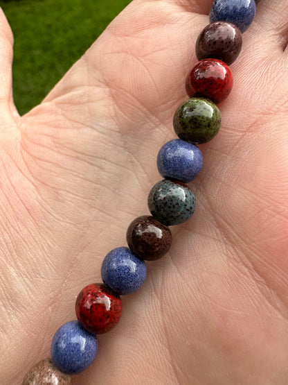 Multi-Color Glass Bead Strand