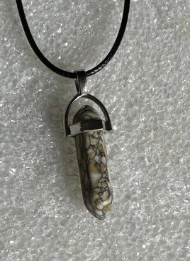 Bullet Pendant with Cord Necklace #42