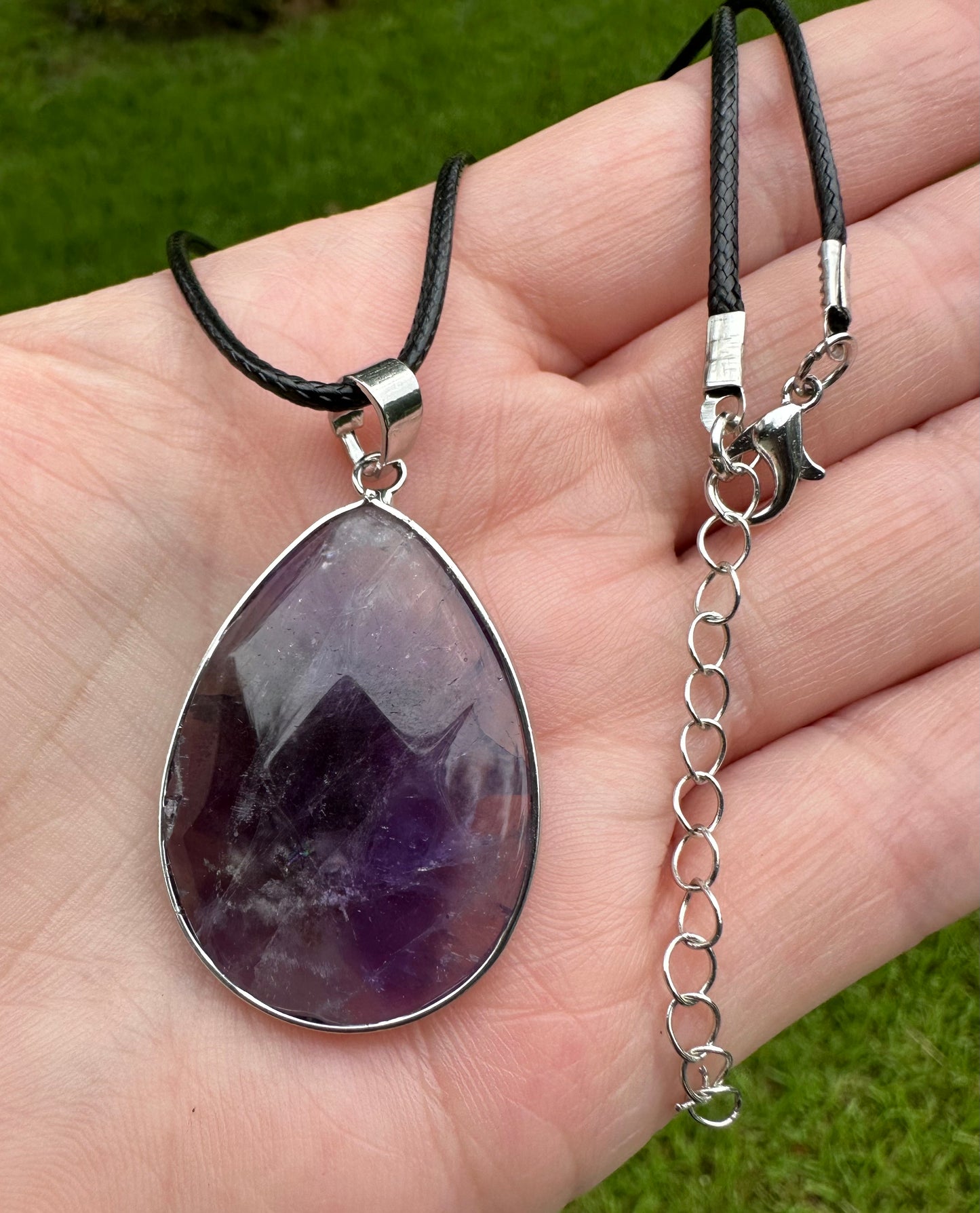 Agate Teardrop Pendant (Dyed)