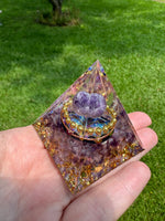 Amethyst Orgonite Pyramid #7