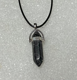 Bullet Pendant with Cord Necklace #4