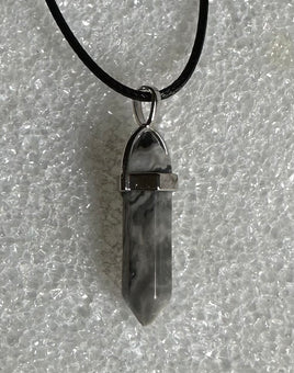 Bullet Pendant with Cord Necklace #14