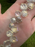 Glass Leaf Bead Strand