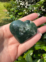 Moss Agate Heart #2