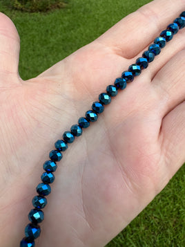 Blue Faceted Bead Strand